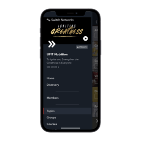 UFIT Nutrition - Mobile Mockup